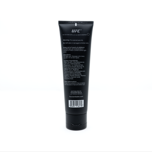 Tsunami Balm Soothing Gel 3.4 oz tube, back